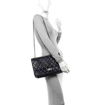 Chanel Aged Calfskin Quilted 2.55 Reissue 227 Flap Dark Purple 2 of 12