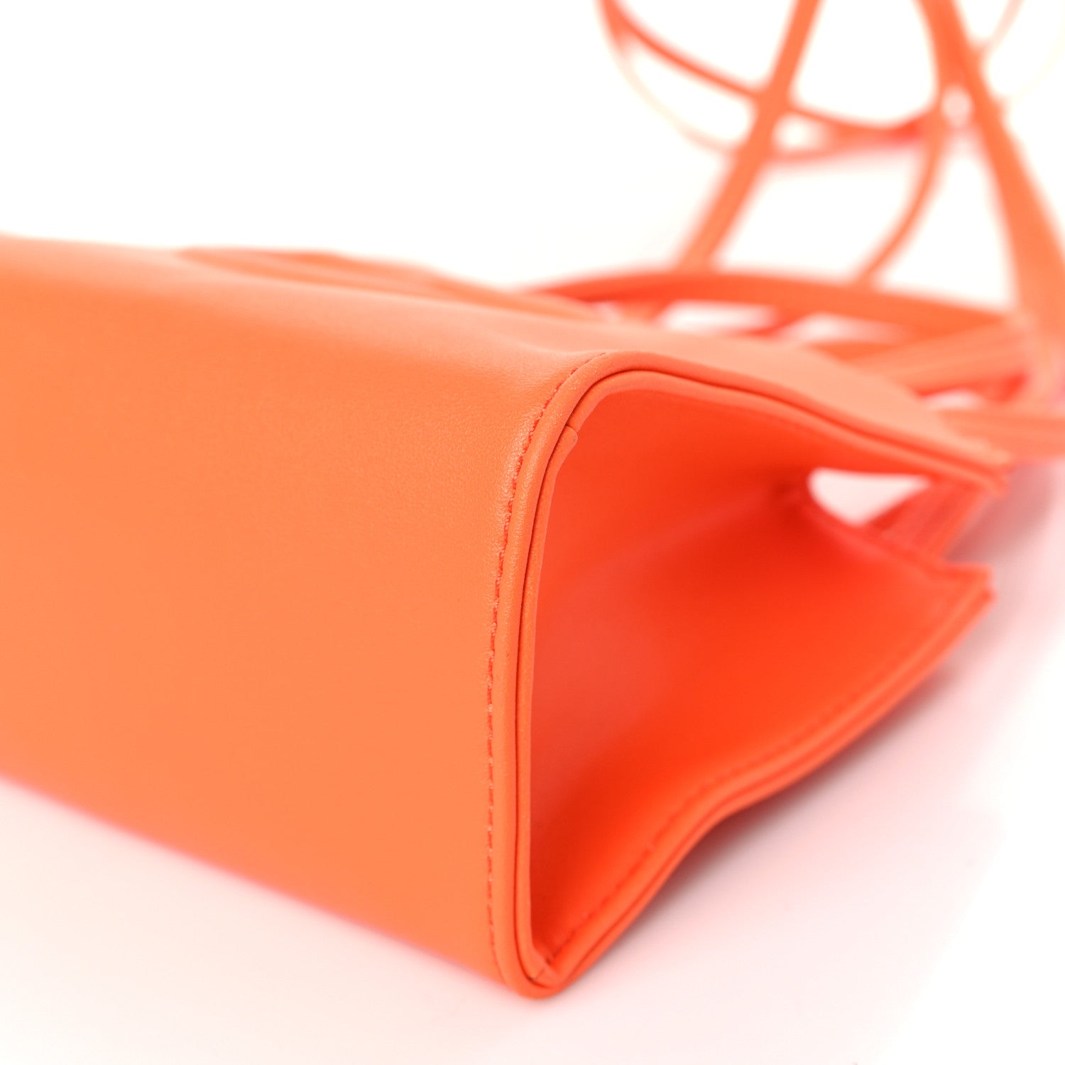 Telfar Vegan Leather Small Shopping Bag Orange 8 of 8
