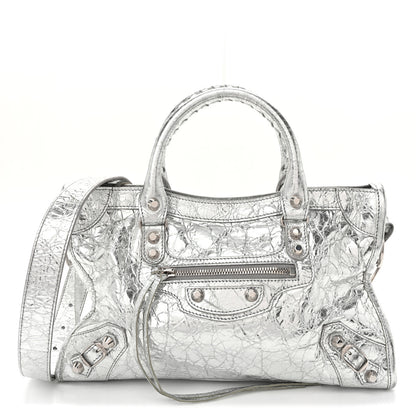 Balenciaga Metallic Agneau Silver Hardware Small Le City Silver 1 of 10