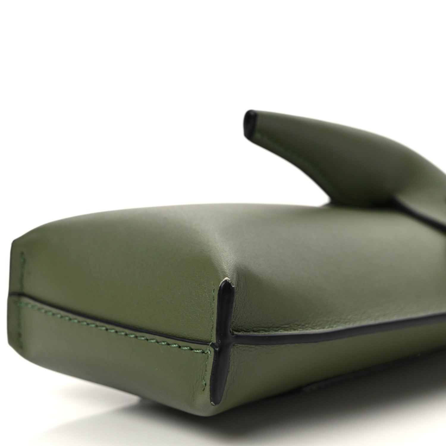 Loewe Calfskin Elephant Pouch Crossbody Bag Avocado 8 of 9