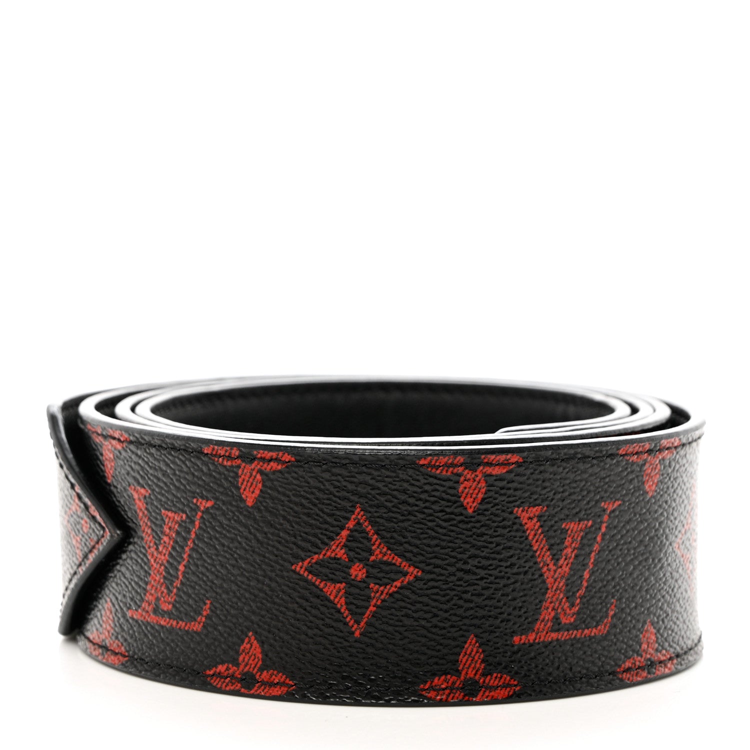 Louis Vuitton Monogram Infrarouge Tie The Knot Belt 70 28 2 of 8