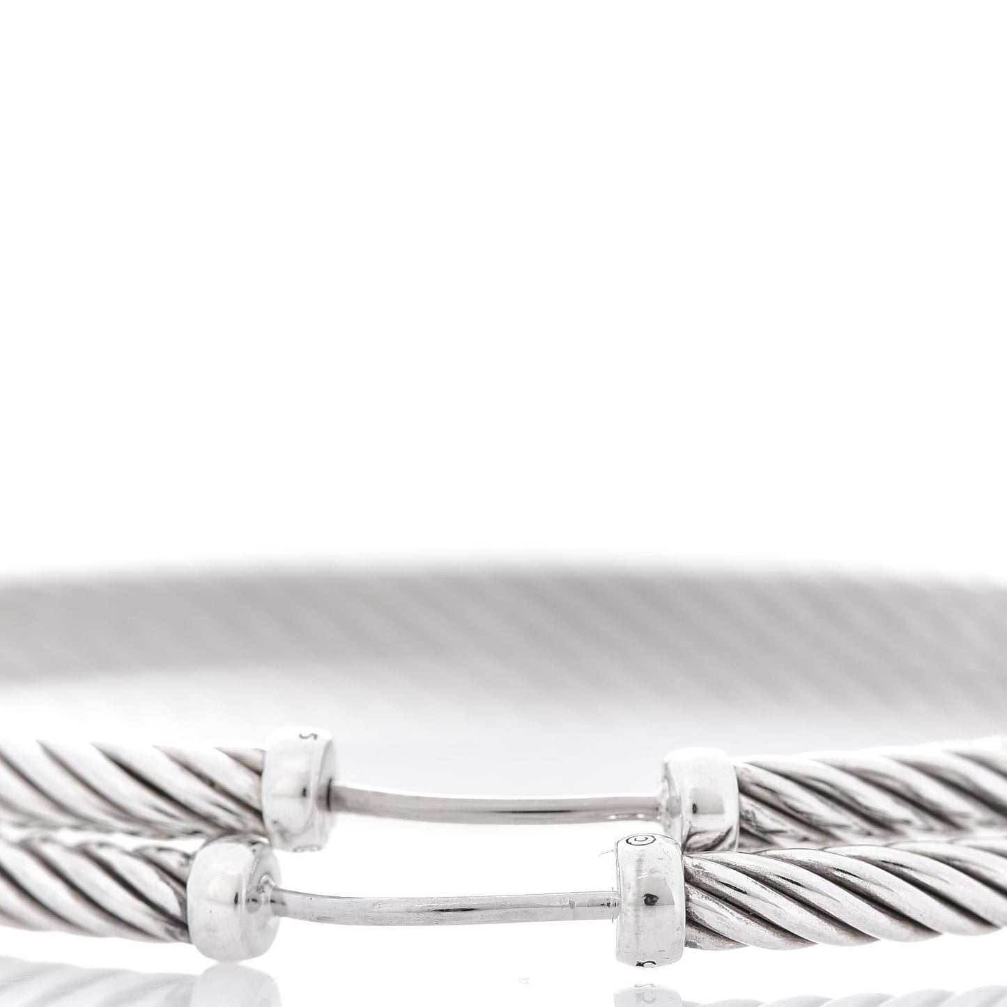 Sterling Silver Extra Large Cable Classics Hoop Earrings