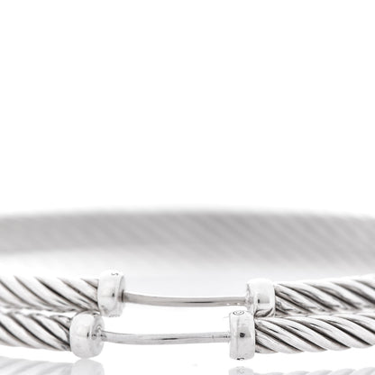 David Yurman Sterling Silver Extra Large Cable Classics Hoop Earrings 3 of 3