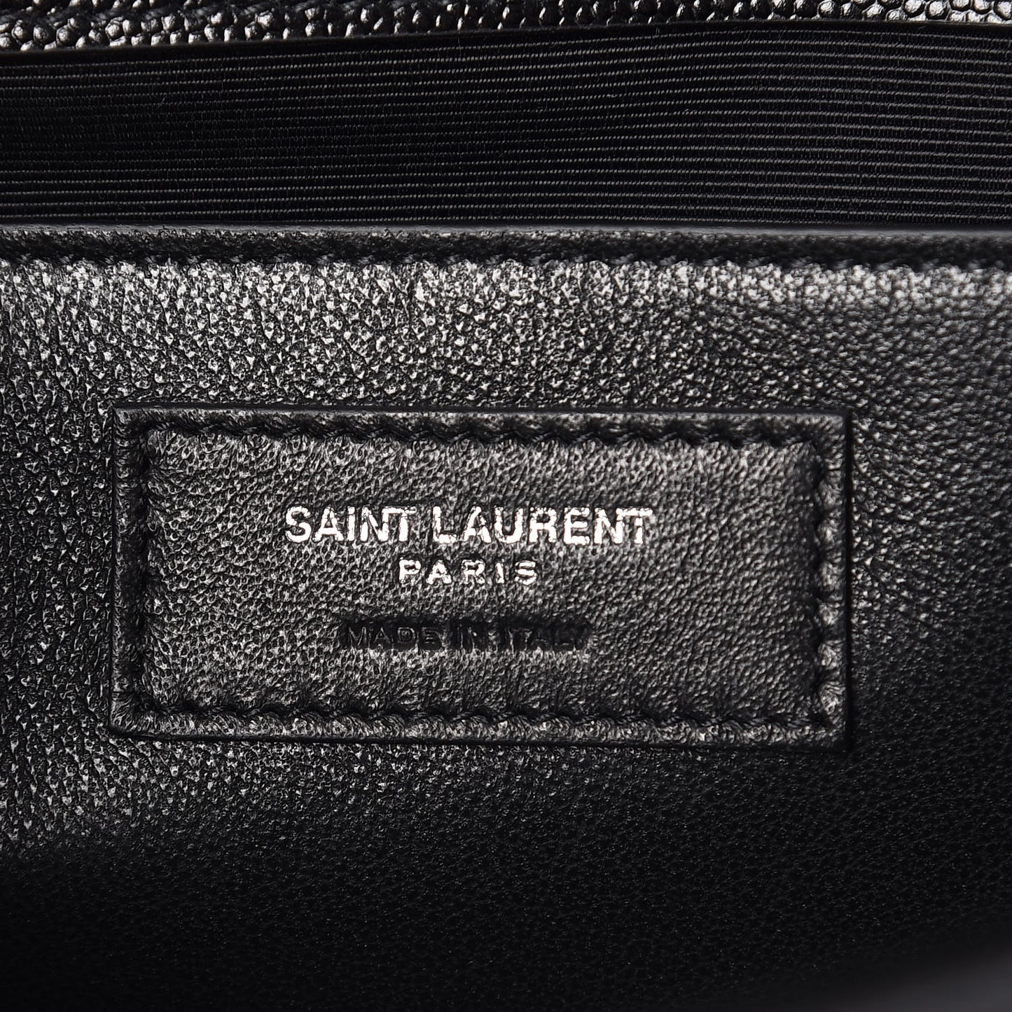 Grain De Poudre Medium Classic Monogram Kate Satchel Black