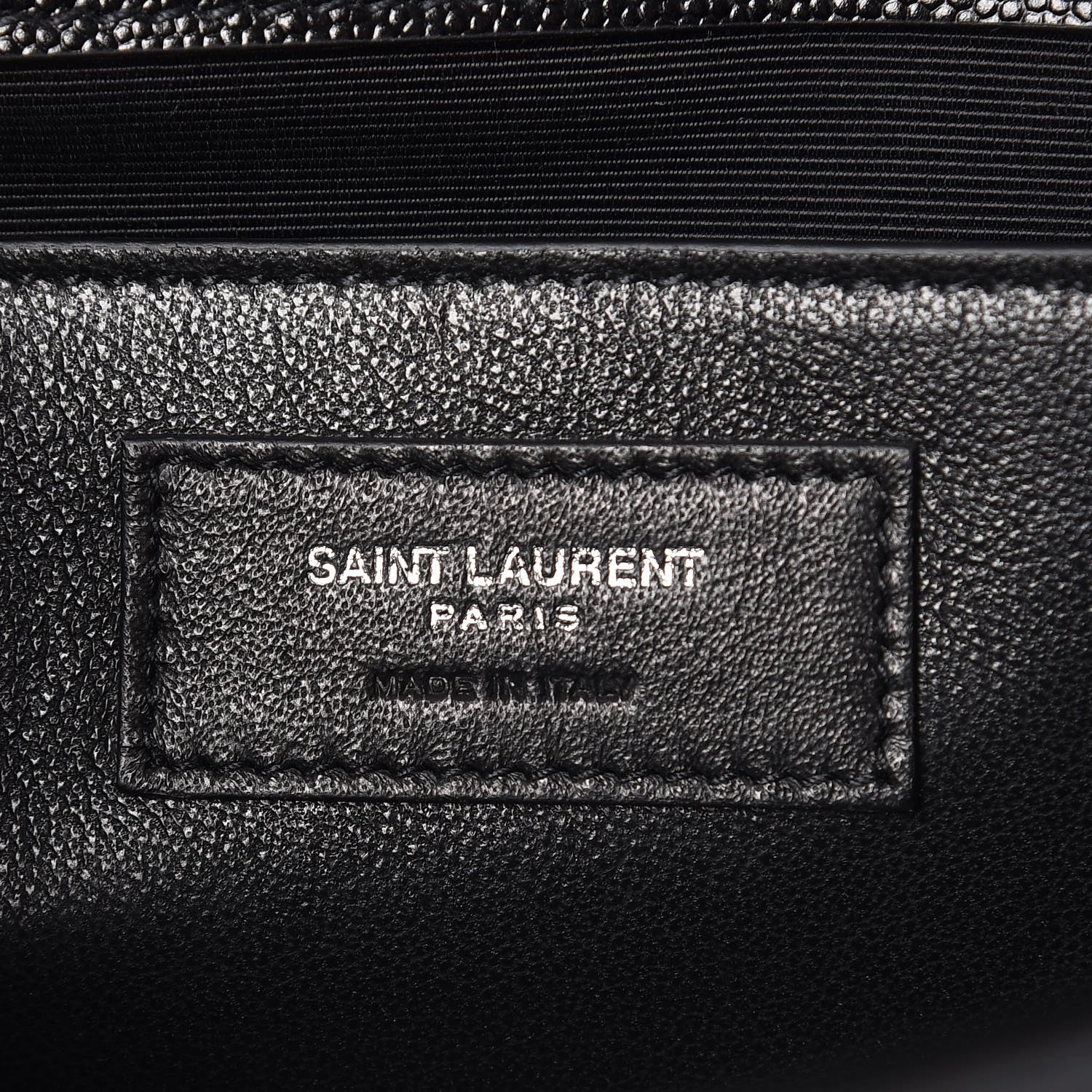 Saint Laurent Grain De Poudre Medium Classic Monogram Kate Satchel Black 6 of 7