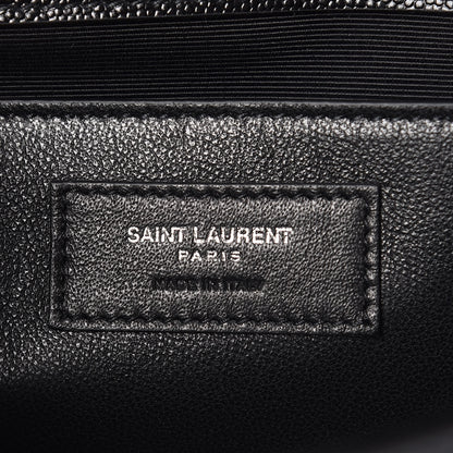 Saint Laurent Grain De Poudre Medium Classic Monogram Kate Satchel Black 6 of 7