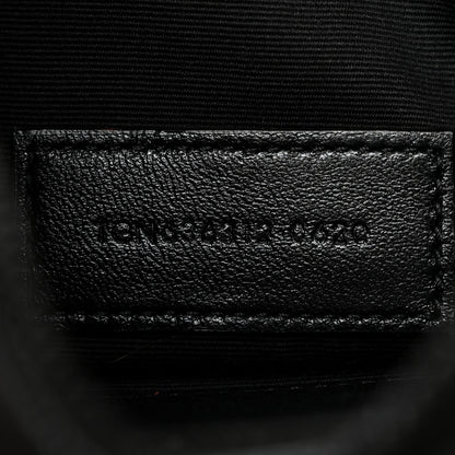 Saint Laurent Grain De Poudre Chevron Monogram Monochrome Bill Pouch Black 7 of 8