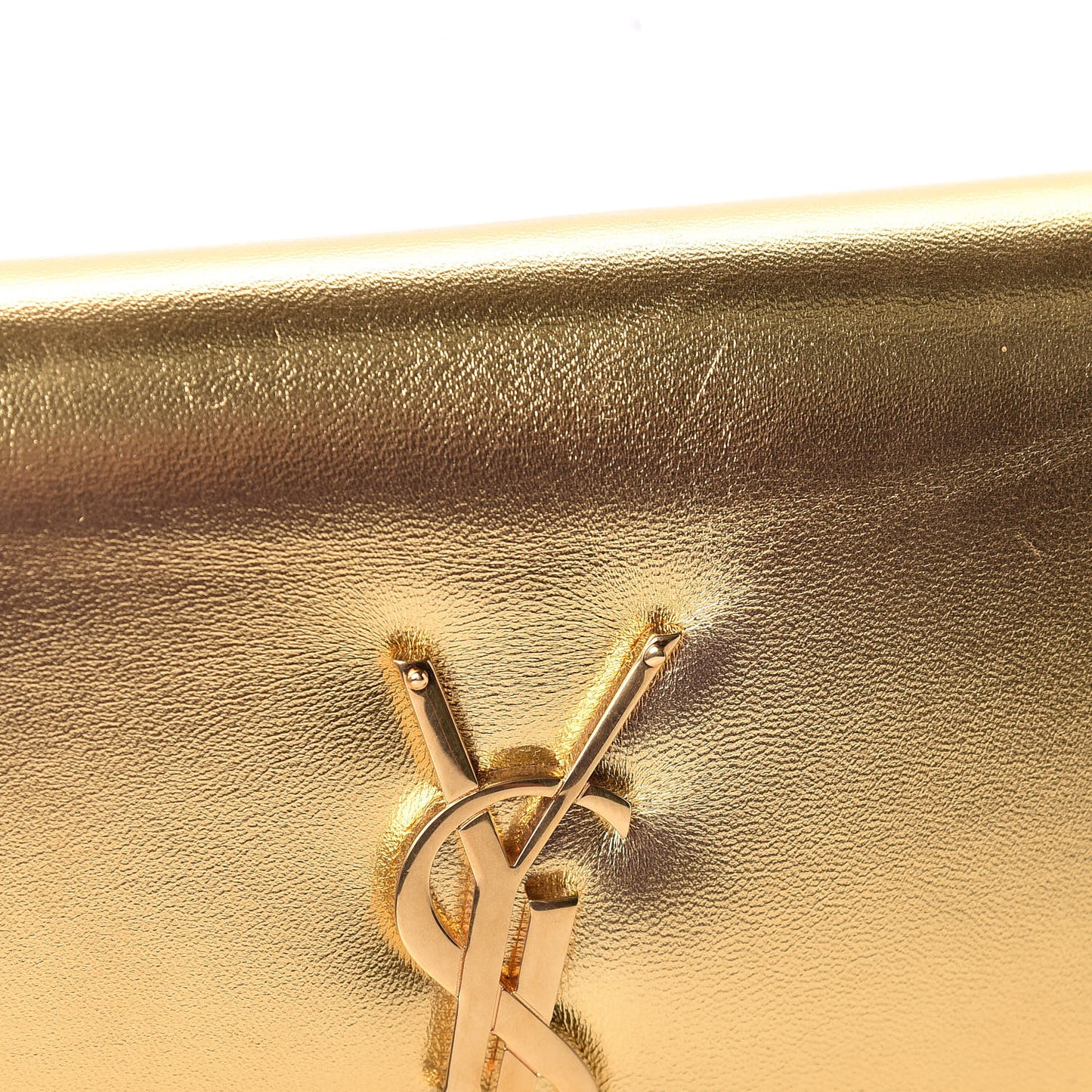 Metallic Calfskin Monogram Cassandre Clutch Ciad