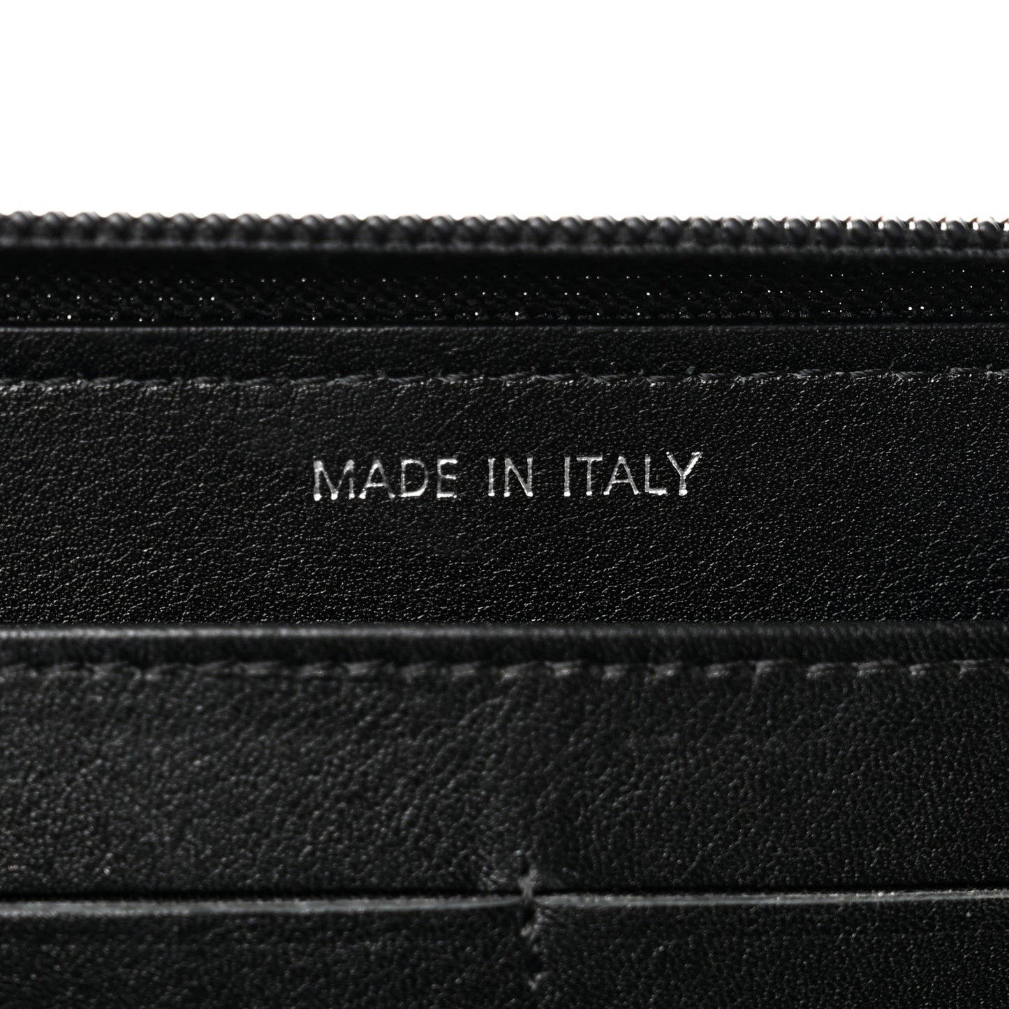 Caviar Large Timeless CC Zip Around Wallet Black