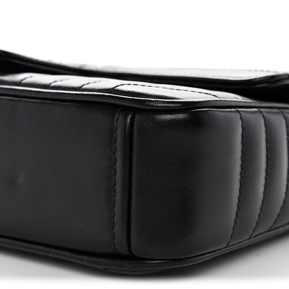 Prada Soft Calfskin Impunture Diagramme Medium Chain Flap Shoulder Bag Black 10 of 12