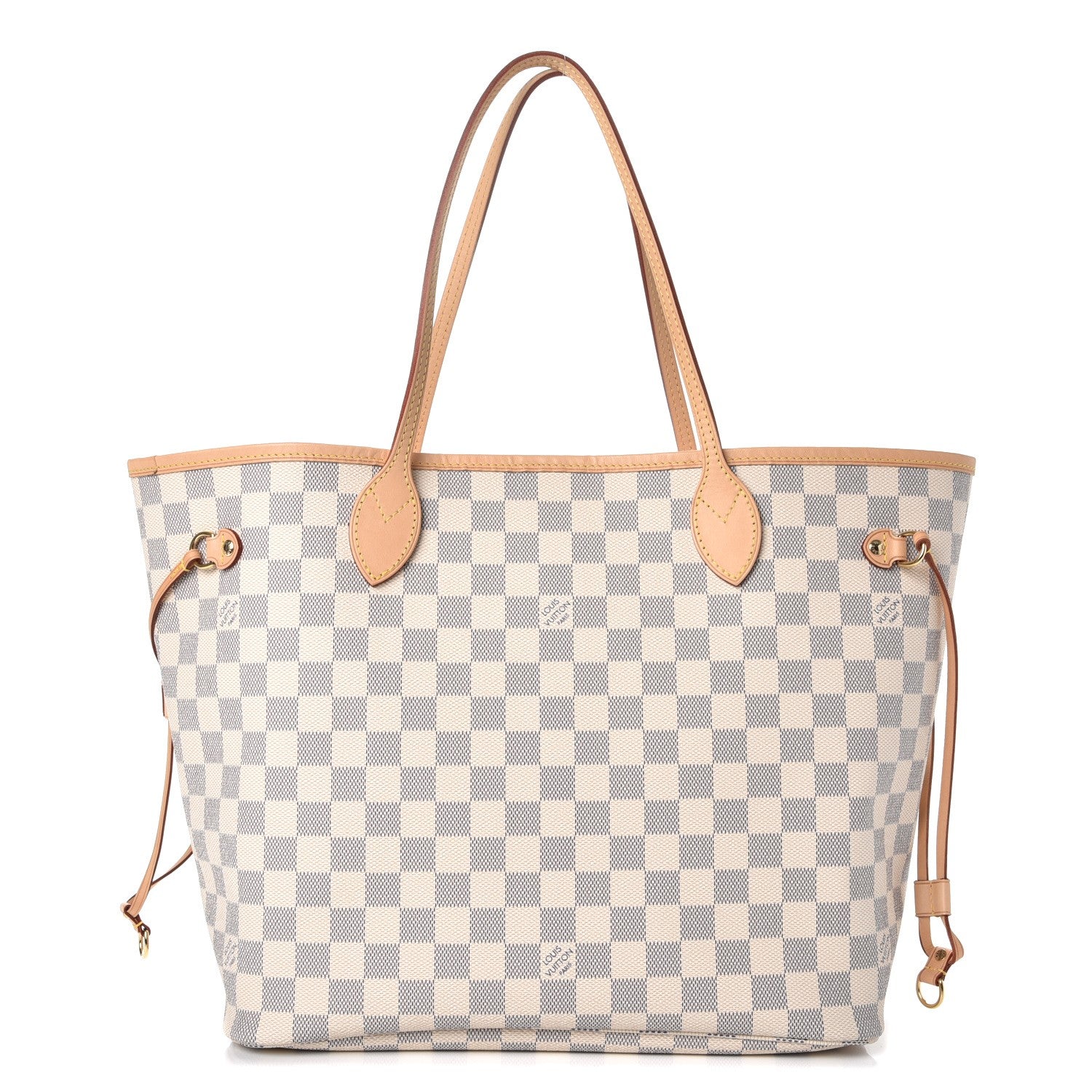 Louis Vuitton Damier Azur Neo Neverfull MM Rose Ballerine 1 of 8