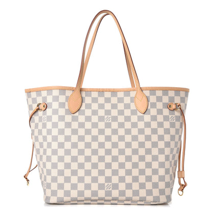 Louis Vuitton Damier Azur Neo Neverfull MM Rose Ballerine 1 of 8