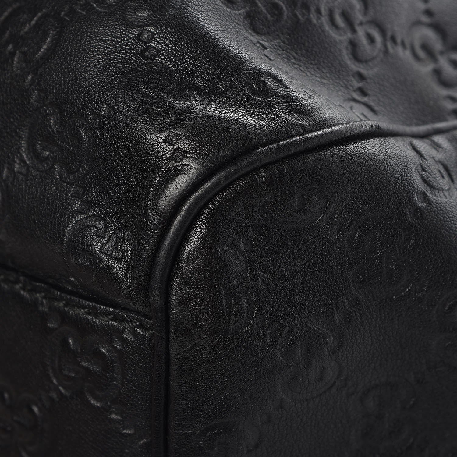 Gucci Guccissima Large Sukey Tote Black 15 of 15