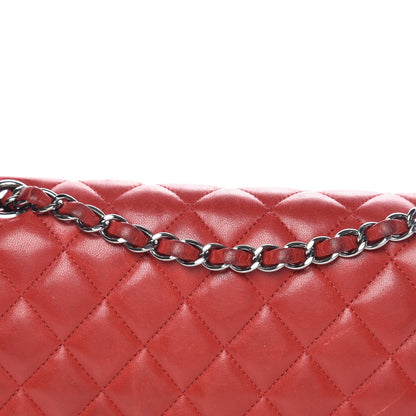 Chanel Lambskin Quilted Medium Double Flap Red 22 of 22