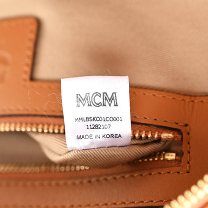 MCM Visetos Klassik Small Sling Bag Cognac 13 of 19