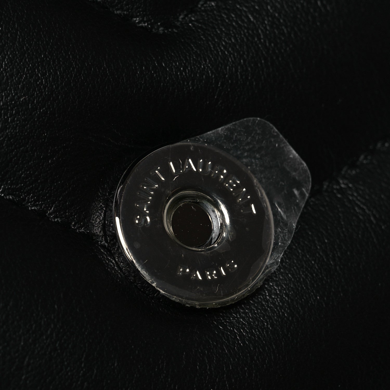 Saint Laurent Calfskin Y Quilted Monogram Monochrome Large Loulou Chain Satchel Black 15 of 15
