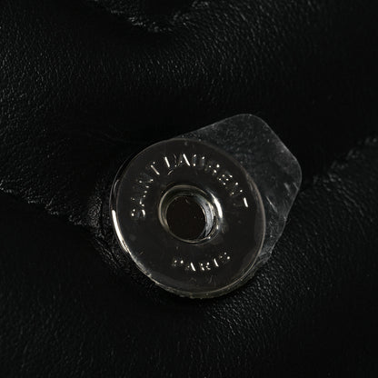Saint Laurent Calfskin Y Quilted Monogram Monochrome Large Loulou Chain Satchel Black 15 of 15