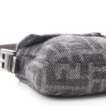 Fendi Wool Zucca Baguette Grey 8 of 10