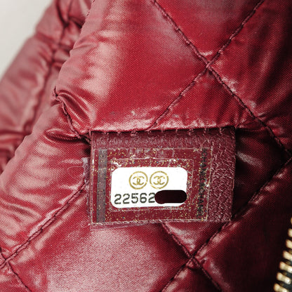 Chanel Sheepskin Quilted Large Cosmetic Case Black 7 of 7