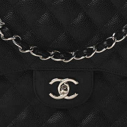 Chanel Caviar Quilted Jumbo Double Flap Black 8 of 11