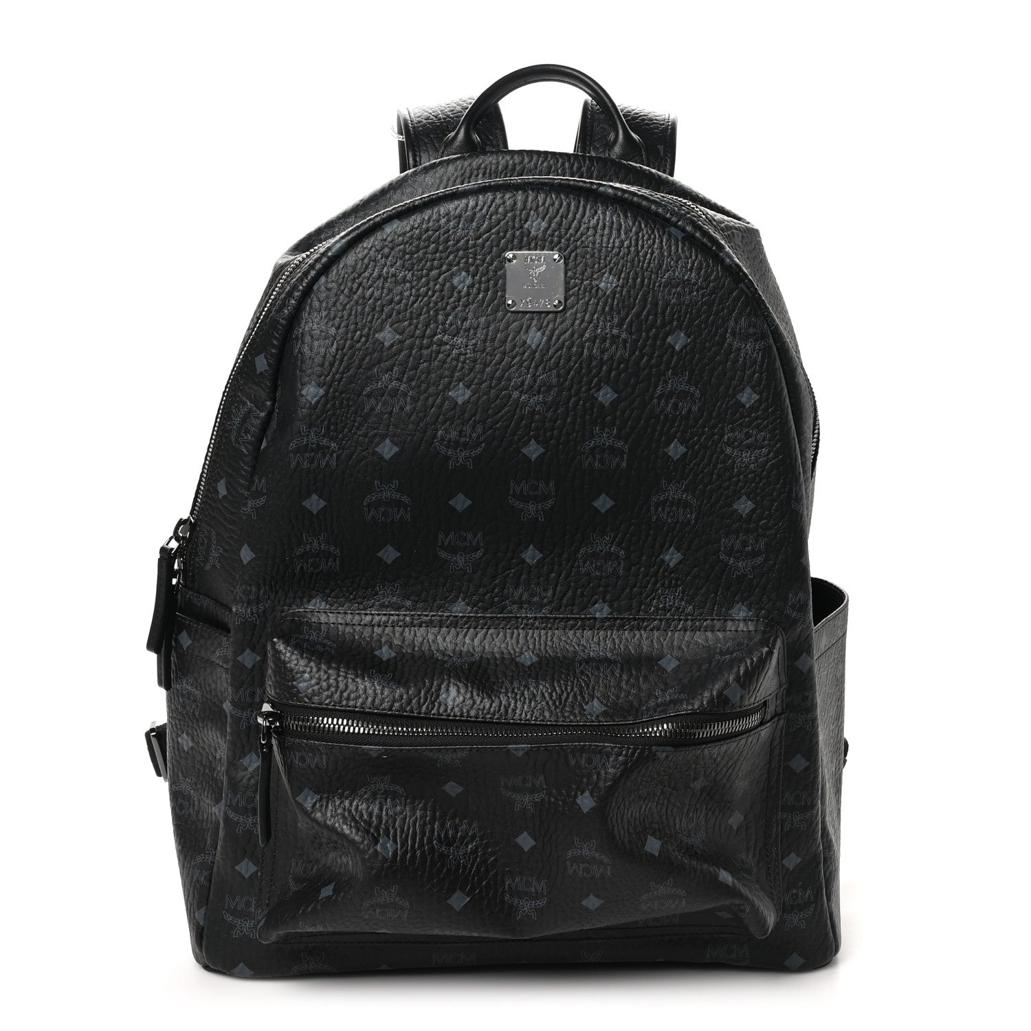 MCM Visetos Large Stark Backpack Black 1 of 9