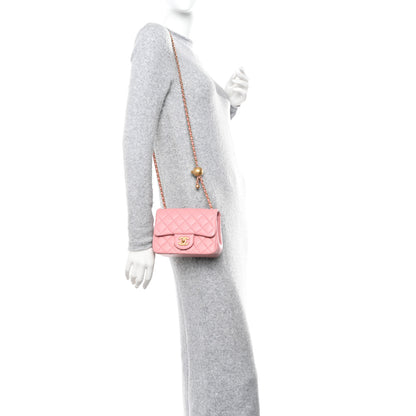 Chanel Lambskin Quilted Mini Pearl Crush Flap Pink 2 of 11