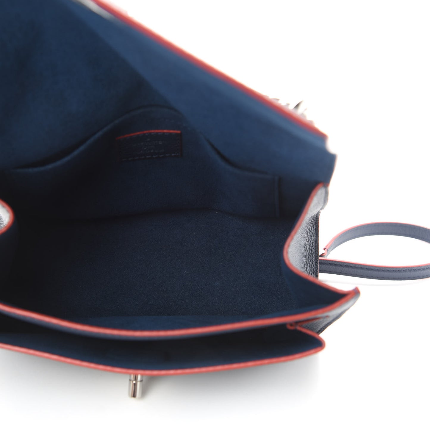 Soft Calfskin Mylockme Chain Bag BB Marine Rouge