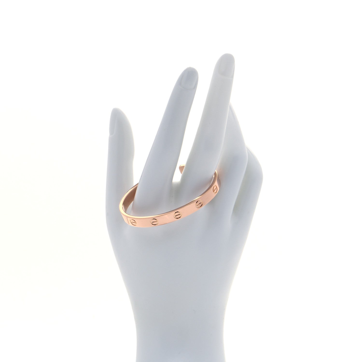 Cartier 18K Pink Gold LOVE Cuff Bracelet 16 2 of 4
