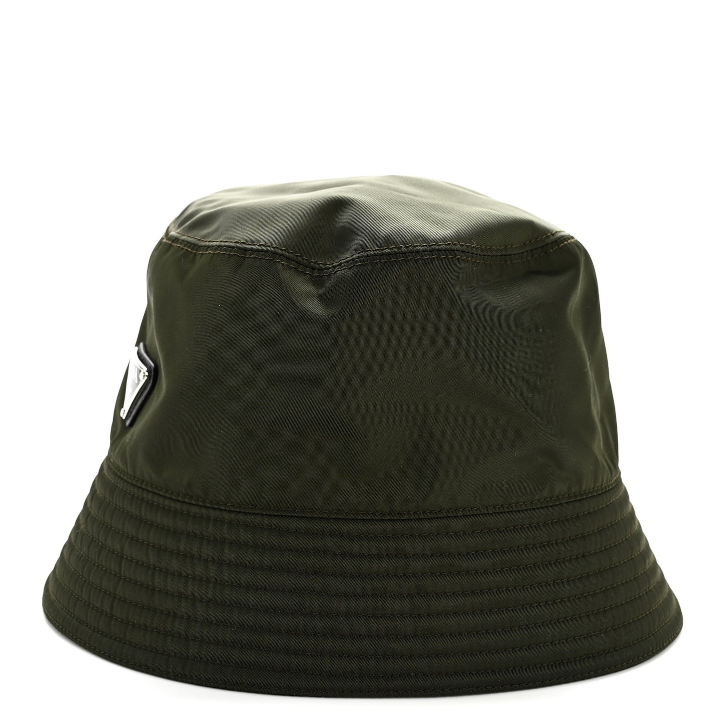 Re-Nylon Metal Triangle Logo Mens Bucket Hat S Tundra