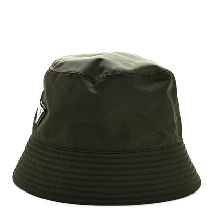 Prada Re-Nylon Metal Triangle Logo Mens Bucket Hat S Tundra 4 of 8