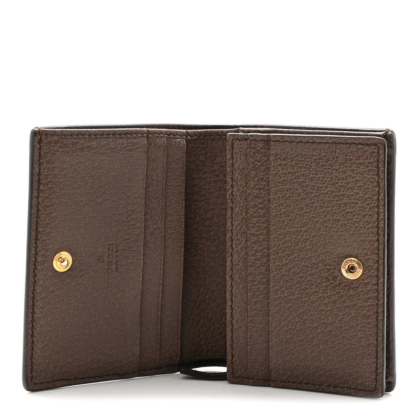 GG Supreme Monogram Web Ophidia Card Case Beige New Acero