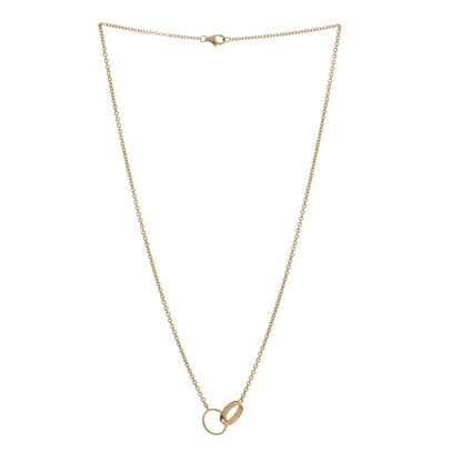 Cartier 18K Yellow Gold Interlocking LOVE Necklace 2 of 5