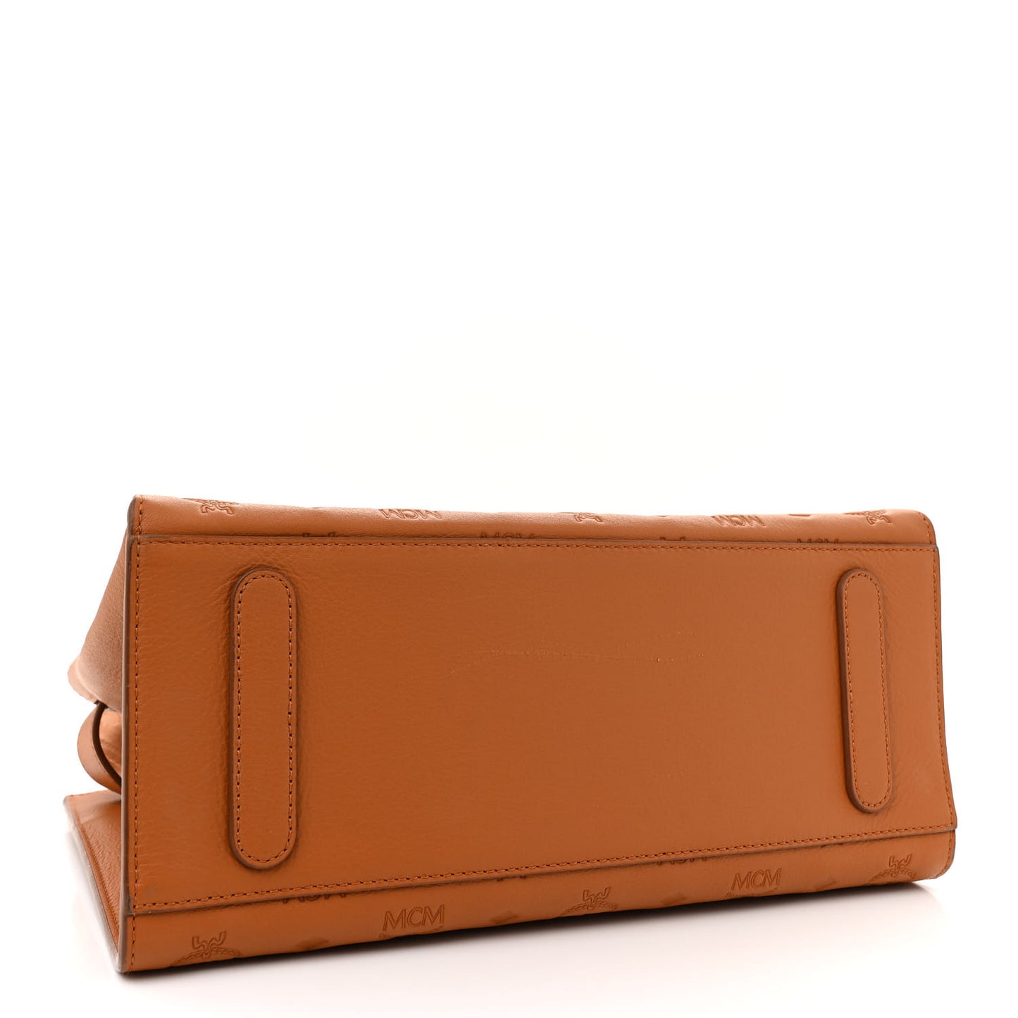 Calfskin Ottomar Monogram Medium Essential Tote Cognac