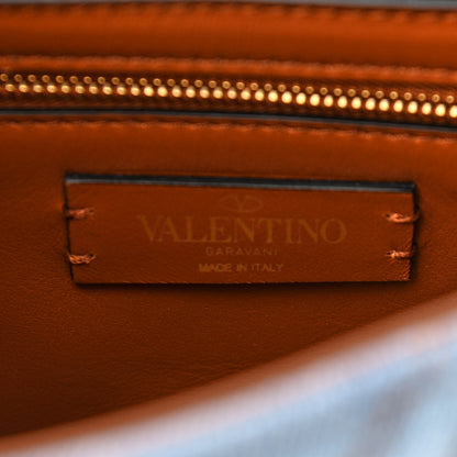 Valentino Garavani Denim Medium Roman Stud Shoulder Bag Light Denim Selleria 6 of 9