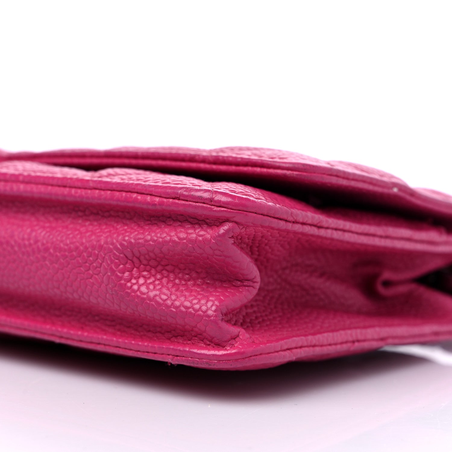 Chanel Iridescent Caviar Quilted Wallet on Chain WOC Pink 9 of 11