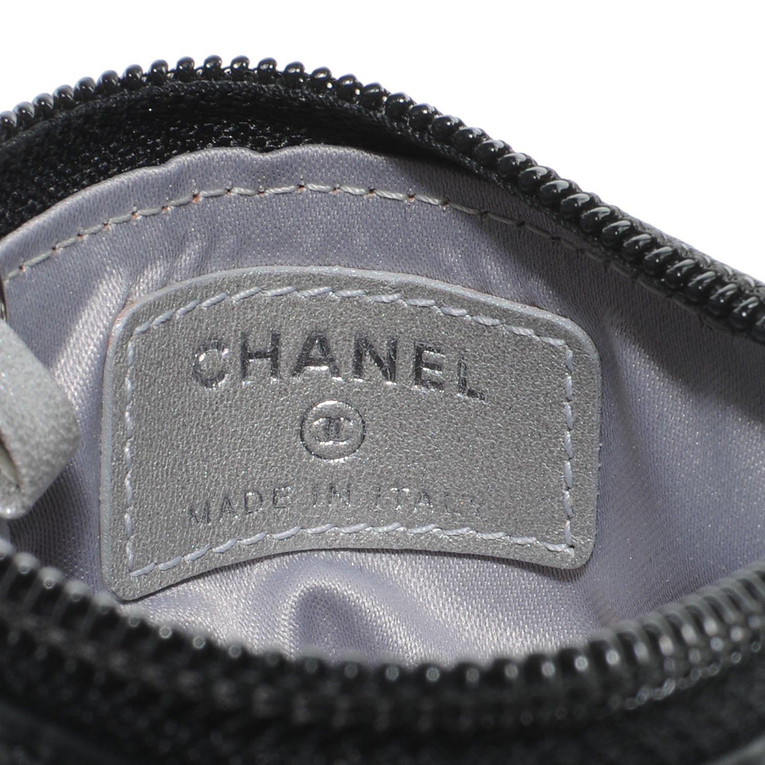 Chanel Lambskin Camellia Coin Purse Black 7 of 8
