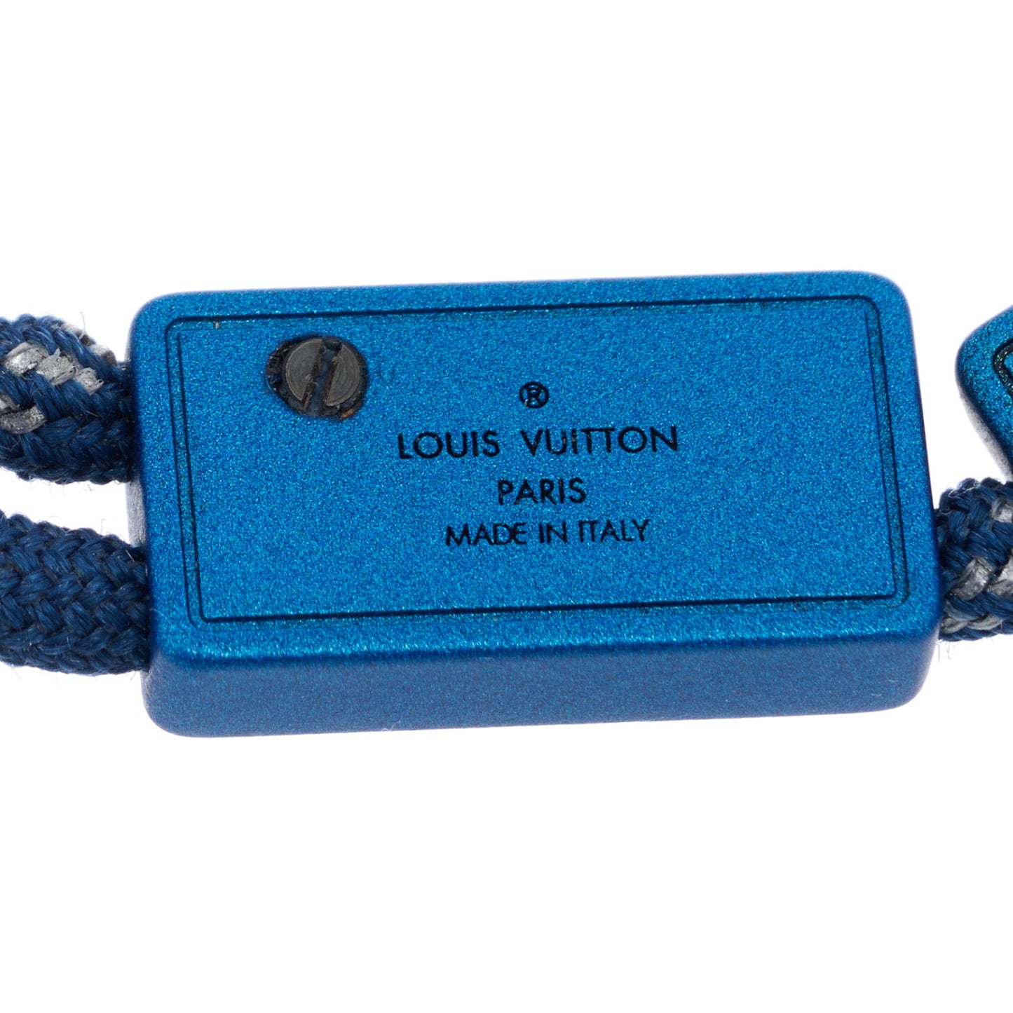 Nylon LV Satellite Bracelet Blue