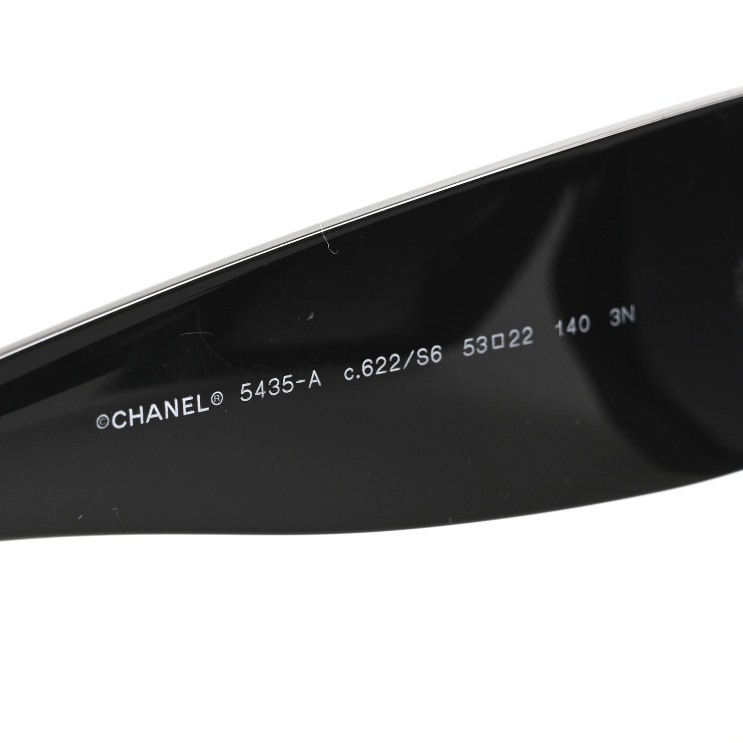 Chanel Acetate Rectangle Sunglasses 5435 Black 5 of 11