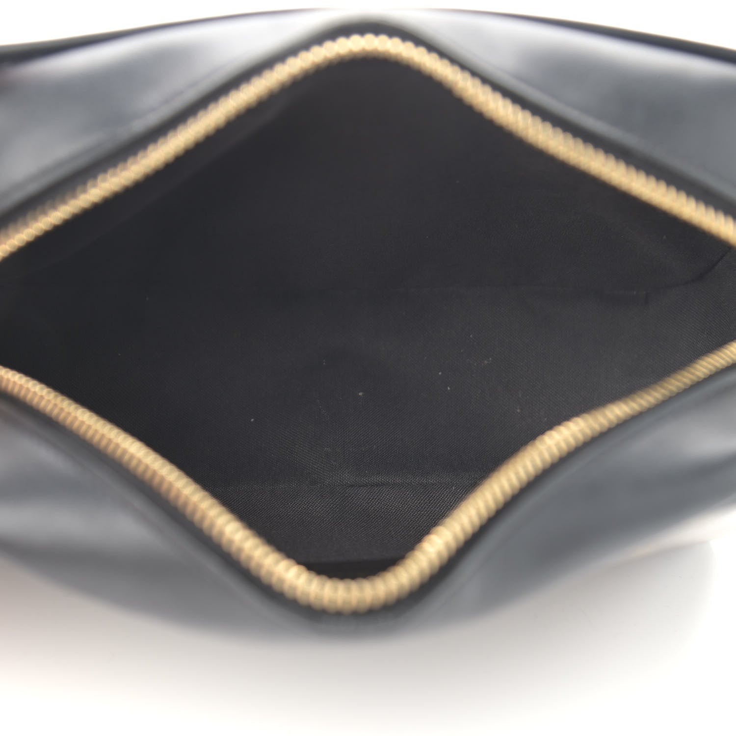 Fendi Glazed Fabric Vitello Century FF 1974 Stamp Patch Mini Camera Case Mogano Panna Black 5 of 12