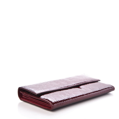 Christian Dior Patent Ultimate Rendez-Vous Convertible Wallet Rouge Fonce 4 of 7