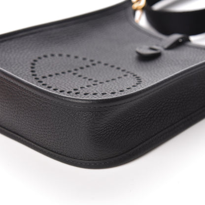 Hermes Taurillon Clemence Evelyne TPM Black 9 of 11