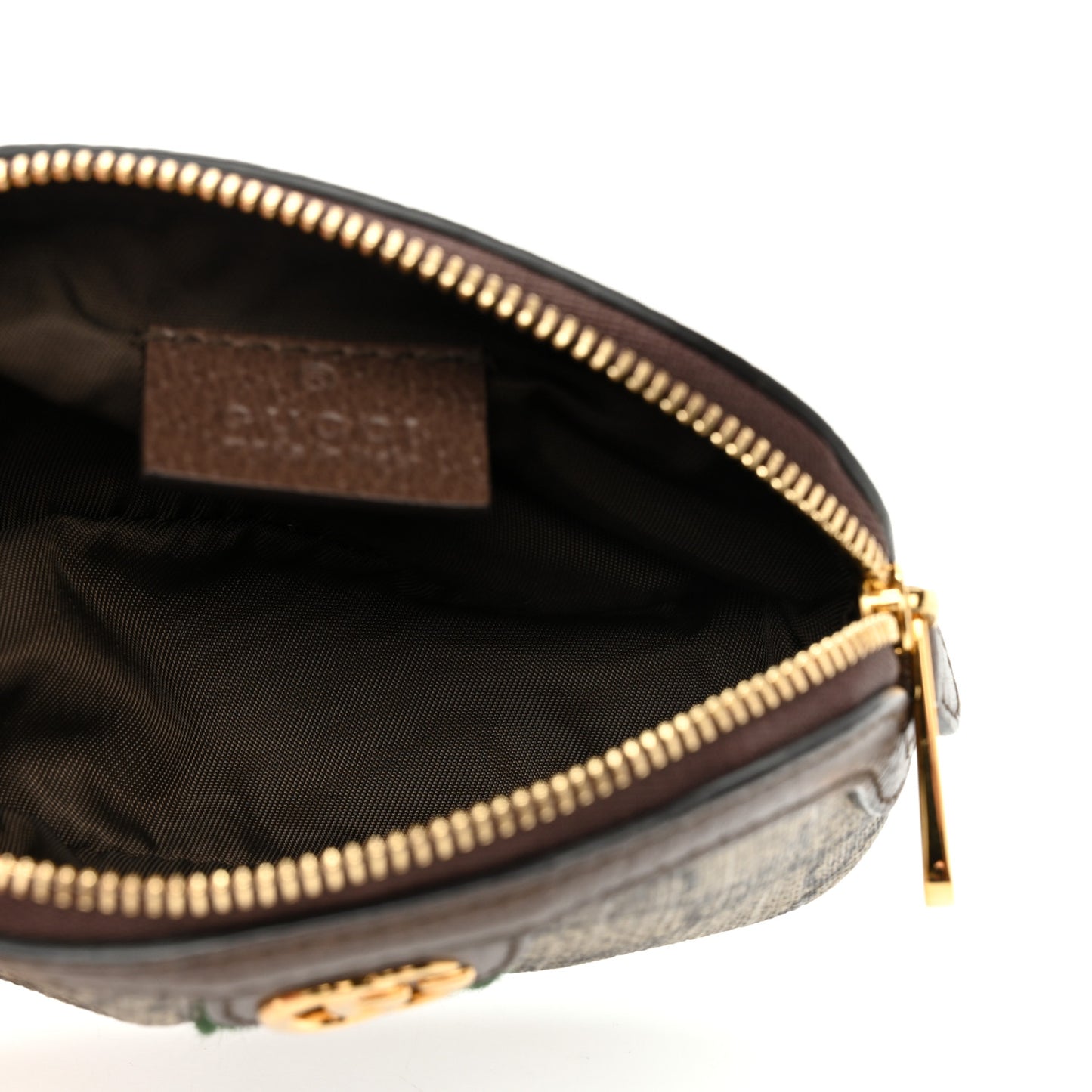 GG Supreme Monogram Web Ophidia Dome Key Pouch Beige New Acero