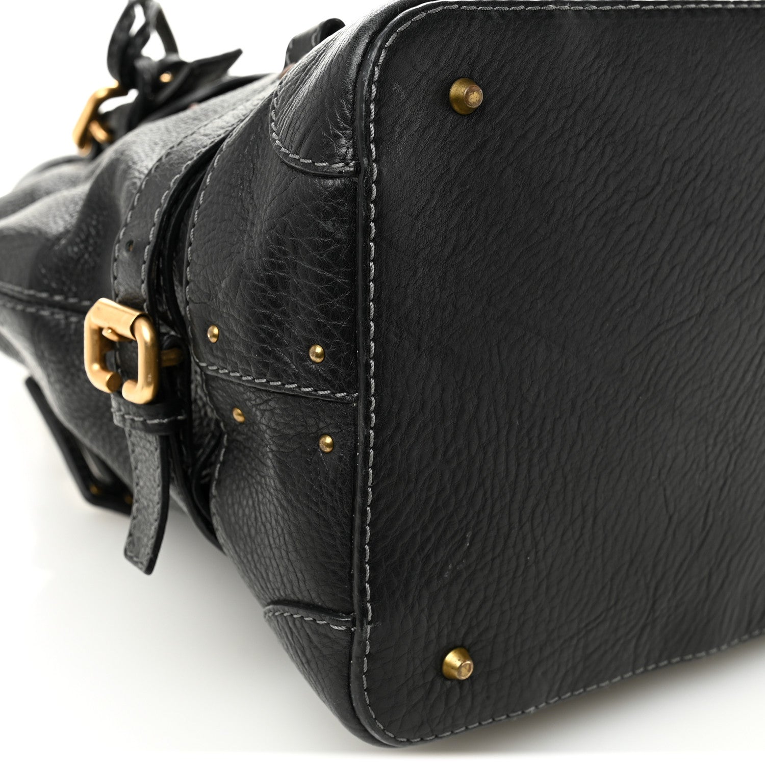 Chloe Calfskin Paddington Dome Satchel Black 8 of 13