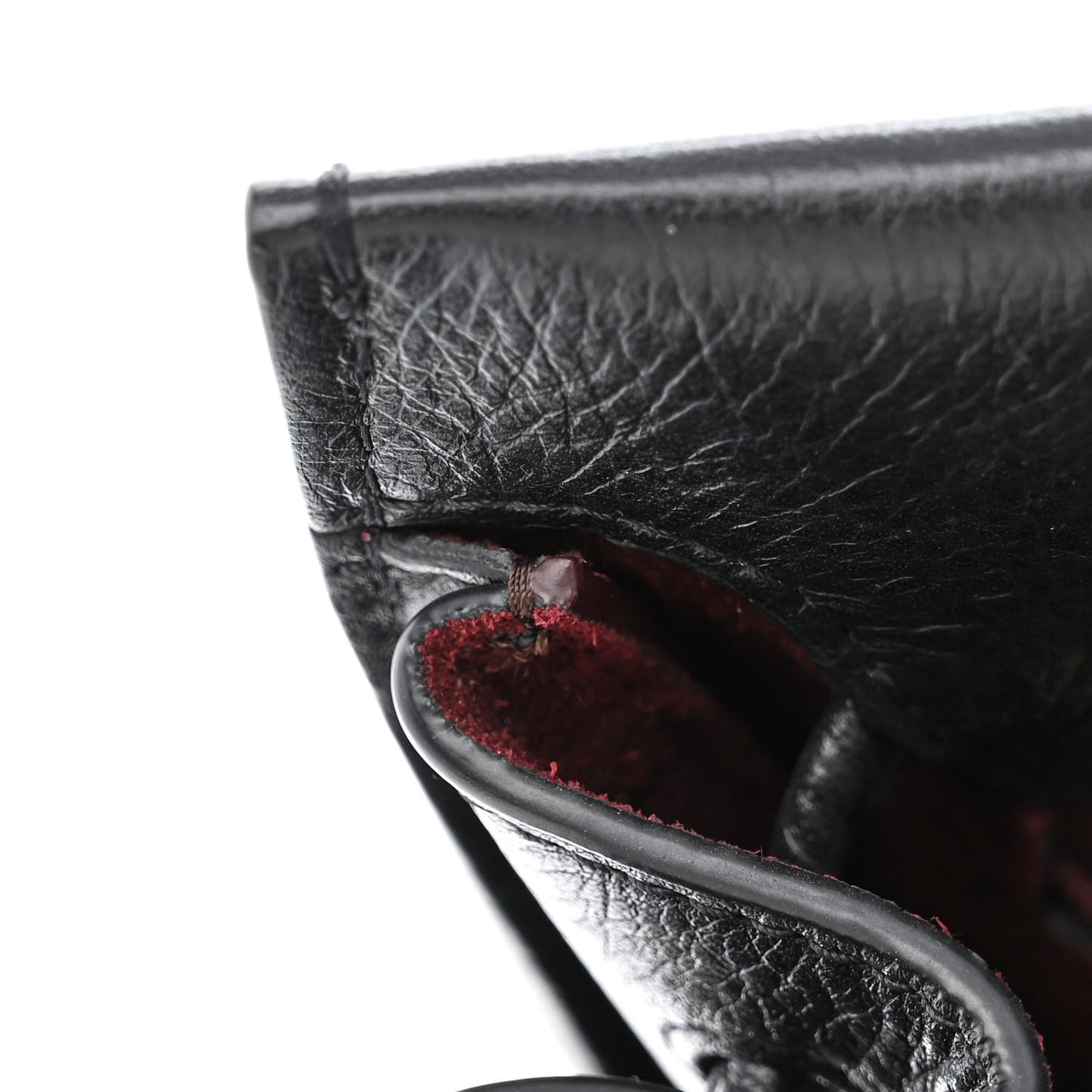 Shiny Calfskin Small Iris Tote Black