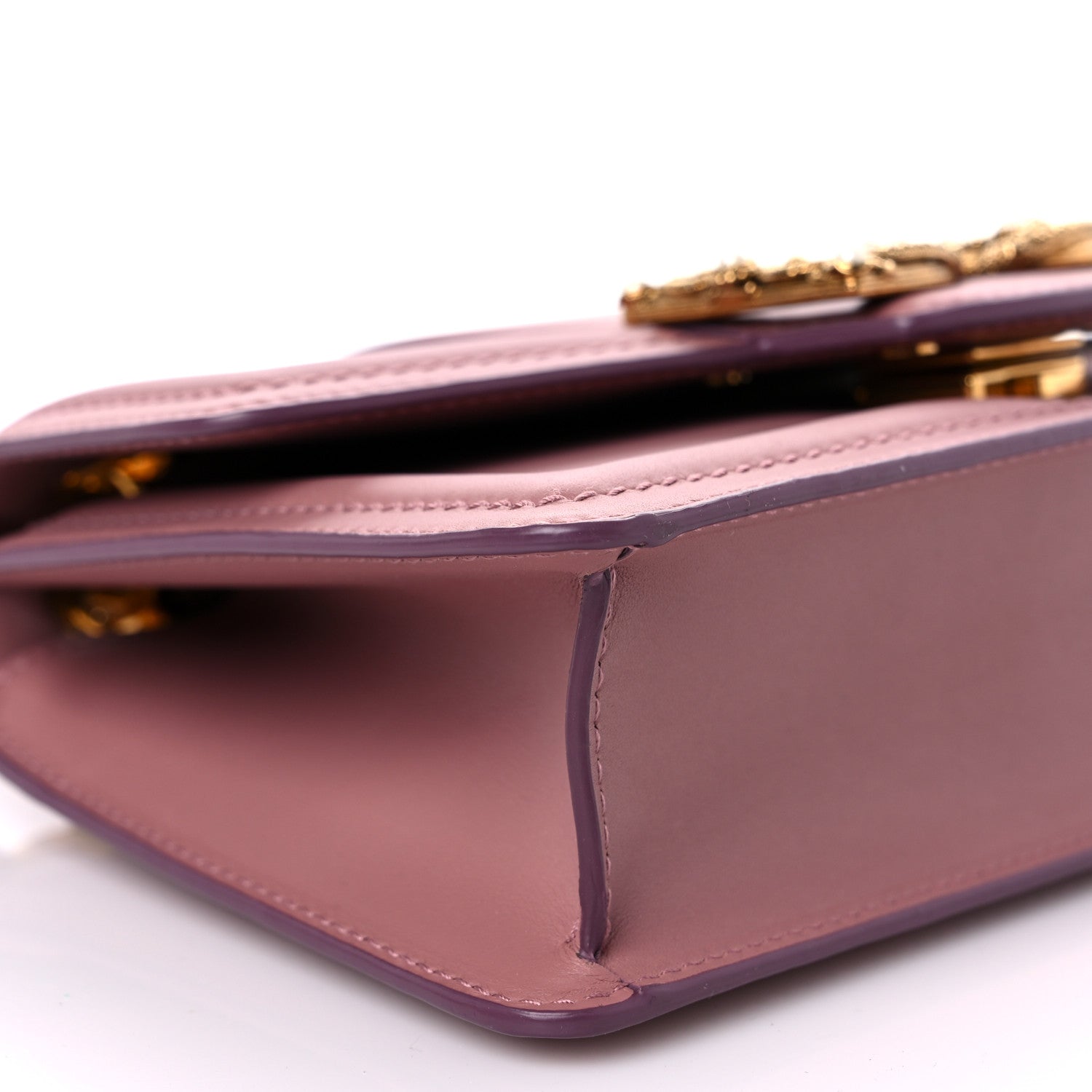 Dolce & Gabbana Smooth Calfskin Small DG Amore Envelope Bag Pink 7 of 10