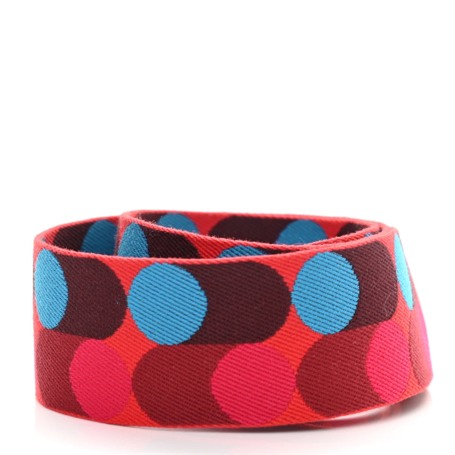 Hermes Toile Swift 50mm Sangle Flipperball Shoulder Strap Rouge De Coeur Bleu Frida Gold 2 of 4