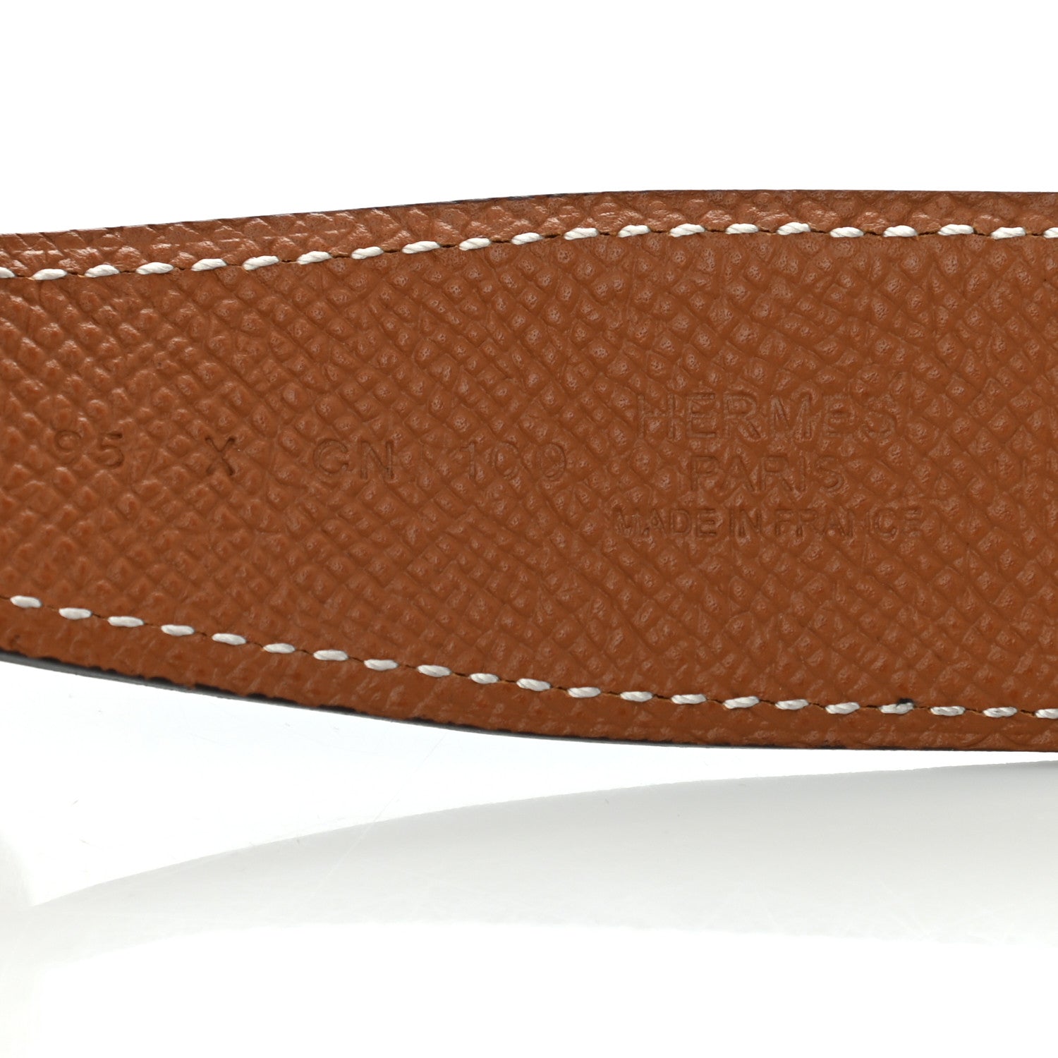 Hermes Swift Epsom 32mm H Belt 95 Black Gold 5 of 7