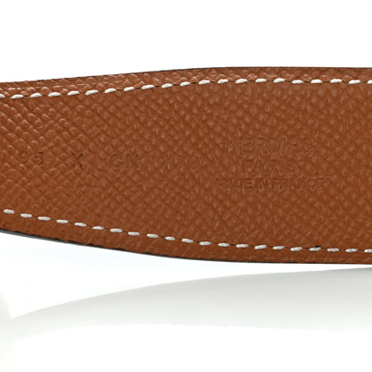 Hermes Swift Epsom 32mm H Belt 95 Black Gold 5 of 7