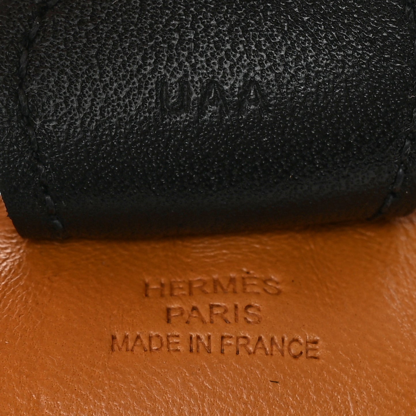 Milo Lambskin Grigri Rodeo Horse Bag Charm MM Sesame Craie Noir