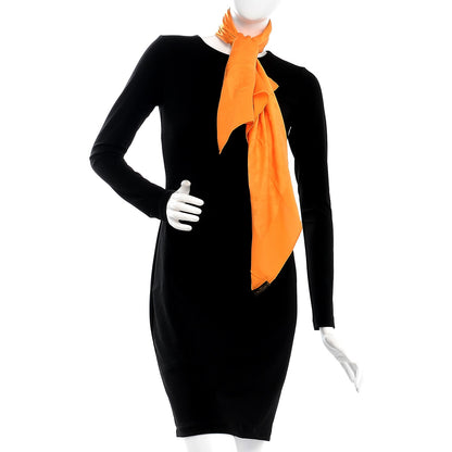Louis Vuitton Silk Monogram Monaco Scarf Orange 2 of 5
